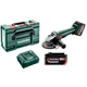 Аккумуляторная угловая шлифмашина Metabo W 18 L 9-125 щеточная, 2 акб 4.0 Ah, з/у ASC 55, в metaBOX 165 L (602247510) - изображение 2