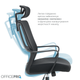 Крісло офісне OfficePro Harmony OC310-B-B-B - изображение 11