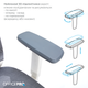 Крісло офісне OfficePro Balance OC620-W-DG-DG - зображення 11