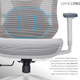 Крісло офісне Officepro Atlas OC630-W-LG-LG - изображение 10