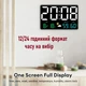 Часы Deepfox GH-8012 LED цифровые электронные настенные/настольные Будильник Дата Температура Влажность 24,8х15,8см разноцветный - изображение 6