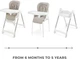 Стульчик для кормления KinderKraft Tulo Beige (00-00305345) - изображение 5