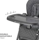 Стульчик для кормления KinderKraft Tulo Grey (00-00305344) - изображение 9