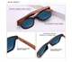Солнцезащитные очки Wayfarer в цельной оправе и деревянными дужками B/W5504 KINGSEVEN - изображение 2