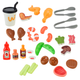 Супермаркет Star Toys BBQ Shop 56 деталей: гриль/продукты/кассовый аппарат со звуком, игровой набор 668-144 - изображение 6