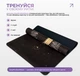 Коврик для йоги EasyFit BlackMoon 183х61х0/3 см каремат из каучука EF-1926-2 Черный (56003146) - изображение 4
