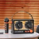 Bluetooth колонка QD03 Transparent с микрофоном Black - изображение 2