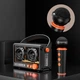 Bluetooth колонка QD03 Transparent с микрофоном Black - изображение 4