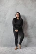 Термобелье женское plus size- термокомплект лонгсив и штаны, черный, размер 6XL (66-70) - изображение 6