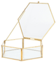 Скринька для біжутерії Homla Grazia шестикутна Золотиста 17 x 16 x 5 см (5902869978528) - зображення 4