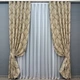 Комплект готових штор VR-Textil Льон Корона Марія № 1271ш Капучино з бежевим 100х270 см 2 шт (31-542) - зображення 2