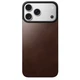 Кожаная магнитная накладка на заднюю панель Nomad Magnetic Horween Leather Back Rustic Brown для iPhone 17 Pro Max (NM014384858) - изображение 2