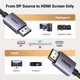 Кабель DisplayPort to HDMI 4K 6.6FT uni-directional алюминиевый, коннектор male-to-male | UGREEN - изображение 4