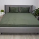 Простирадло ТЕП "VELOUR" з резинкою темно-зелений, 160x200 - зображення 2