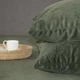 Простирадло ТЕП "VELOUR" з резинкою темно-зелений, 160x200 - зображення 6