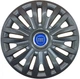 Автомобильные колпаки на колеса FIAT BLUE R16 №412 SJS черные комплект 4шт TR0306411 - изображение 1
