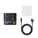 Зарядное устройство с кабелем Baseus Super GaN Desktop Charger with Retractable Cable 3xType-C 1xUSB 100W EU Black (P10164001123-00) - изображение 3