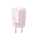 Зарядний пристрій Baseus PicoGo GaN Fast Charger 1xType-C 45W EU Baby Pink (P10176800413-00) - зображення 5