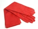 Рукавички жіночі з натуральноъ шкірі замшеві Alpa Gloves 044-16 червоні розмір 7,5 довгі до ліктя - зображення 1
