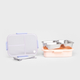 Lunch box Homla KYOTA 3 el różowy 0.75 l (5906496748899) - obraz 3