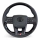 Руль для Toyota Land Cruiser 200, Prado 150. GR. С подогревом. Рояльный лак. В стиле LC300. Подушка из кожи – черный глянец - изображение 1