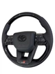 Руль для Toyota Land Cruiser 200, Prado 150. GR. С подогревом. Рояльный лак. В стиле LC300. Подушка из кожи – черный глянец - изображение 2