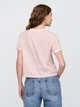 Футболка хлопковая женская GAP 757554483 2XL Розовая ( 1159844870) - изображение 2