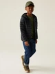 Подростковая демисезонная стеганая куртка для мальчика Regatta Jnr Hooded Marizion RKN148-800 146-152 см Черная (5063019786315) - изображение 3