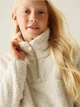 Детский теплый свитшот для девочки Regatta Kaliza Half Zip Fleece RKA418-0R2 122-128 см Молочный (5063019801698) - изображение 4