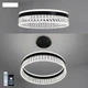 Светильник светодиодный подвесной LUMINARIA CARINA 90W R BLACK/CLEAR 500/1200 APP 220V IP20 с пультом ДУ - изображение 2