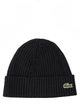 Шапка мужская черного цвета Lacoste крокодил HAT-LAC-001-BLK - изображение 1