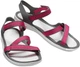 Женские сандалии Crocs Jibbitz Swiftwater Webbing Sandal W 204804-6OH 37-38 (W7) 23 см Серо-розовые (191448144880) - изображение 3