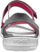 Женские сандалии Crocs Jibbitz Swiftwater Webbing Sandal W 204804-6OH 37-38 (W7) 23 см Серо-розовые (191448144880) - изображение 6