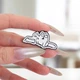 Брошь-значок BROCHE бижутерия Животные Голодный Кот у миски BRGV115112 - изображение 4