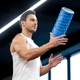 Массажный ролик Gymtek для йоги и фитнеса EVA 33*14см синий - изображение 2