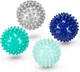Набор массажных мячей Gymtek 65 мм 4 шт серо-зелено-синий - изображение 1