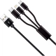 Кабель Proove Triple Connection 3 in 1 USB-A to USB-C/Lightning/Micro-USB 3A 1.2m Black (CCTC20001501) [131034] - изображение 2