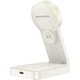 Бездротовий зарядний пристрій Hoco CQ3 3in1 Milky White (6942007602341) [121873] - зображення 2