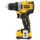 Дриль-шурупокрут DeWALT, безщітковий, безударний, XR Li-Ion 12 В, 2 Аг, 57.5 Нм, 425-1500 об/хв, патрон 10 мм швидкозатискний, - изображение 2