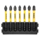 Касета з бітами DeWALT FlexTorq, L = 57 мм, біти Рh1, Рh2 - 2 шт, Рz1, Рz2 - 2шт.Рz3 (DT70819) - изображение 1