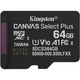 Карта памяти Kingston microSDXC Canvas Select Plus 64GB Class 10 UHS-I U1 V10 A1 (SDCS3/64GBSP) [145138] - изображение 1