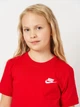 Детская футболка для девочки Nike K Nsw Tee Emb Futura Lbr FZ5177-657 S 128-137 см University Red (197596430981) - изображение 4