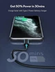Кабель для быстрой зарядки айфон айпад Apple iPhone 8 X 11 12 13 14 Pro Max Plus Mini 66W 4A Type C to Lightning USB-C шнур тайпси лайтнинг для быстрой зарядки айфона iOS устройств Apple Черный LEXEGO CZ-TC2 - изображение 4