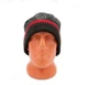 Зимняя водонепроницаемая шапка DexShell DH353REDSM Cuffed Beanie, размер S/M (56–58 см), черная с красной полосой - изображение 3