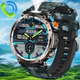 Смарт годинник з компасом тактичний HT30 CamoBlue, IP68, ліхтар, екран 1,7'' HD, батарея 600 мАг - изображение 7