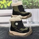 Ботинки детские для мальчика Tom.M цвета хаки зимние на овчине 26р (16 см) 5997 - изображение 2