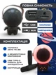 Дитячий набір караоке портативна Bluetooth колонка нічник співаючий Космонавт музичний центр з двома бездротовими мікрофонами з підсвічуванням чорний - зображення 3