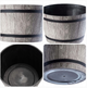 Zestaw donic ogrodowych Kadax Szary 23+30+40 cm 3 szt (5903699474099) - obraz 2
