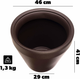 Donica ogrodowa Kadax Brązowa 46 cm (5906638320051) - obraz 4
