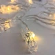 Гірлянда-прищіпки LED 3 м, 20 лампочок, тепле біле світло, батарейки + USB - зображення 4